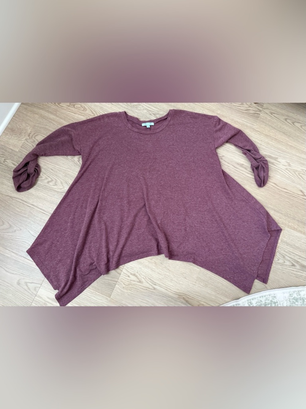 She + Sky Purple Swing Knit Top